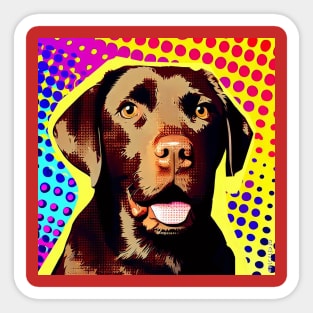 Chocolate Lab Sticker